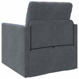 Sofa Bed Dark Grey 74 x 77 x 81 cm Velvet 4106613