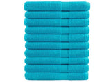 Premium Towels SOLUND 10 pcs Turquoise 100x200 cm 600 gsm 137463