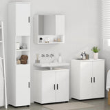 Bathroom Furniture Set 4 pcs White Engineered wood & Metal 3393003