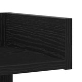 Bookcase Black Oak 48 x 25.5 x 140 cm Engineered Wood 862681
