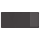 Kitchen Backsplash 2 pcs Dark Grey 120 x 50 cm Tempered Glass 3415510