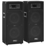Professional Passive Hifi Stage Speakers 2 pcs 1000 W Black 70102