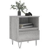 Bedside Cabinets 2 pcs Grey Sonoma 40x35x50 cm Engineered Wood 830633