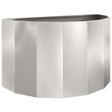 Planter Silver 90 x 45 x 50 cm Stainless Steel 883714