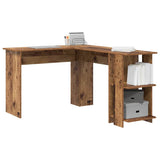Corner Desk Old Wood 140 x 113.5 x 75 cm Engineered Wood 869560