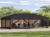 6 x 3 m Anthracite Polyester and Steel 190 3375996