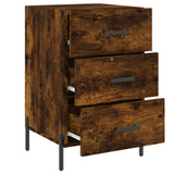 Bedside Cabinet Smoked Oak 40x40x66 cm Engineered Wood 827673