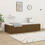 Day Bed without Mattress Honey Brown 90x200 cm Solid Wood Pine 821592