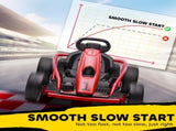 24V Electric Go Kart for Kids, Drift Ride-On Racing Go Kart with 2 Speeds, for Boys Girls Aged 8-12 T3398P348399