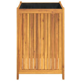 Garden Planter with Liner 50x50x75 cm Solid Wood Acacia 366444