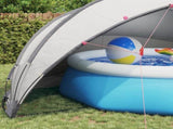 Pool Dome Folding Manual Grey and Orange 546 x 516 x 250 cm 42001128
