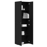 Office Cabinet Black Oak 60 x 32 x 190 cm Engineered Wood 3329298