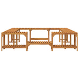 Hot Tub Surround Solid Acacia Wood Brown 3334764