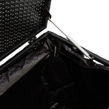 Garden Storage Box Black 110x50x58 cm Poly Rattan 4104069