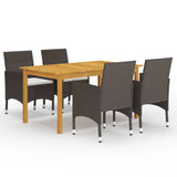 Garden Dining Set Brown 3095865