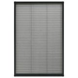 Plisse Insect Screen for Windows Aluminium Anthracite 80x160cm 148668