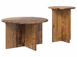 Side Table Set with Storage 2 pcs Old Wood Engineered Wood 8001035