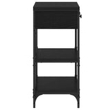 Console Table with Drawer Black Oak 75 x 34.5 x 75 cm Wood 871314