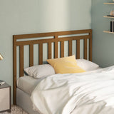 Bed Headboard Honey Brown 141x4x100 cm Solid Wood Pine 817788