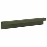 Garden Cover Profile 10 pcs 100 x 10 x 15 cm Steel Olive Green 8012913