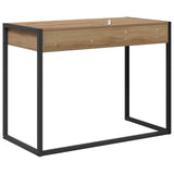 Desk with Storage Artisian Oak 100 x 50 x 75 cm Engineered Wood 886479