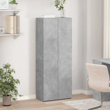 File Cabinet Concrete Grey 60x32x153 cm Engineered Wood 3276647