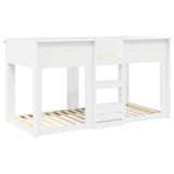 Bunk Bed for Kids White 90 x 200 cm Engineered Wood 3410411