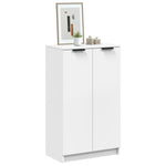 Shoe Cabinet White 59x35x100.5 cm Engineered Wood 811439