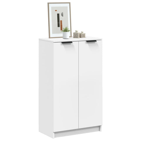 Shoe Cabinet White 59x35x100.5 cm Engineered Wood 811439