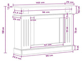Fireplace Surround White 102 x 26 x 100 cm Engineered Wood 8006642