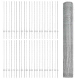 Welded Wire Fence 100 x 1.2 m Hot-Dip Galvanised Steel 3337074