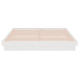 Bed Frame without Mattress White Solid Wood 160x200 cm 819918