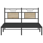 Bed Frame without Mattress Sonoma Oak 150x200 cm King Size Engineered Wood 4106794