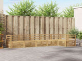 Outdoor Sofa Set 6 pcs White 304 x 126.5 x 73 cm 3391894