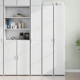 Highboard White 30x42.5x185 cm Engineered Wood 3281392
