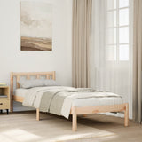 Extra Long Bed Frame without Mattress 100x210 cm Solid Wood Pine 852432