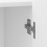 Bedside Cabinet 2 pcs High Gloss White 43 x 34.5 x 52 cm 894344