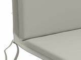 High Back Chair Cushion GEMERT 2 pcs 100% Polyester Grey 945744