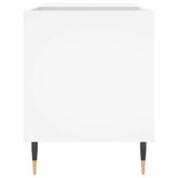 Record Cabinet White 85x38x48 cm Engineered Wood 831692