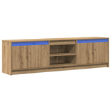 TV Units 2 pcs Brown 180 x 34 x 50 cm Engineered wood 3378505