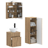 Bathroom Furniture Set 4 pcs Artisan Oak 3407462