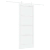 Sliding Door White 83 x 202 cm Solid Pine Wood 3445479