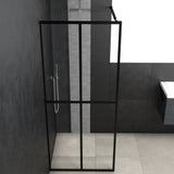 Walk-in Shower Screen Clear Tempered Glass 80x195 cm 145679