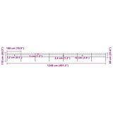 Garden Fence Steel Tough Modern 277644