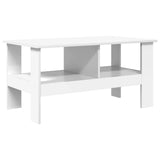 Coffee Table White 90 x 50 x 45 cm Engineered Wood 8000252