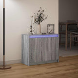 Sideboard with LED Grey Sonoma 72x34x61 cm Engineered Wood 852178