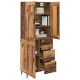 Highboard with Drawer 2 pcs Old Wood Engineered Wood 3415830