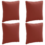 4-Piece Back Cushions PUTTEN 4 pcs 100% Polyester Red 945124