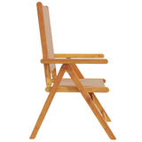 Garden Chairs 2 pcs Taupe Solid Wood Acacia and Fabric 367659