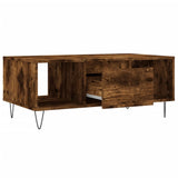 Coffee Table Smoked Oak 90x50x36.5 cm Engineered Wood 830593